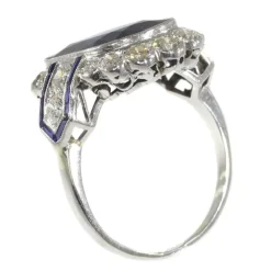 Bague diamant, saphir