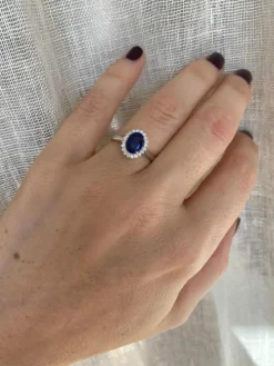 Bague Diamant Saphir