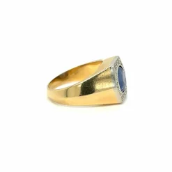 Bague Diamant Saphir certifié Art Déco