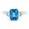 Bague Diamant, Saphir, Platine