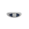 BAGUE DIAMANT SAPHIRS OR