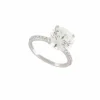 bague diamant solitaire 3.25 ct 52 en or blanc 18k certificat