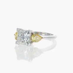 Bague Diamant Solitaire Taille Princesse 3.00 carats