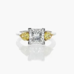 Bague Diamant Solitaire Taille Princesse 3.00 carats