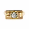 Bague diamant tank