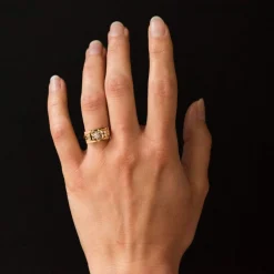Bague diamant tank