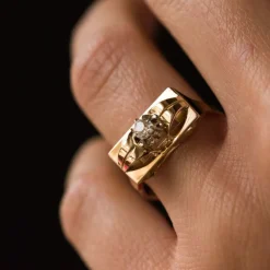 Bague diamant tank