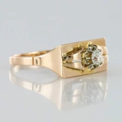Bague diamant tank