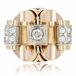 Bague diamants ancienne années 40