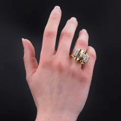 Bague diamants ancienne années 40