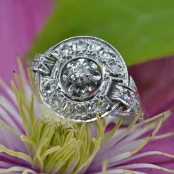 Bague diamants ancienne art déco
