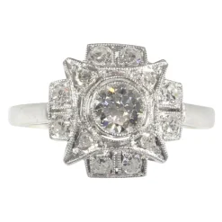 Bague Diamants Art déco