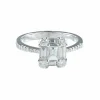 Bague Diamants baguettes et brillants