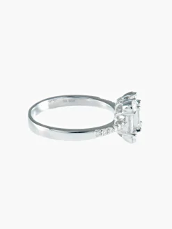 Bague Diamants baguettes et brillants