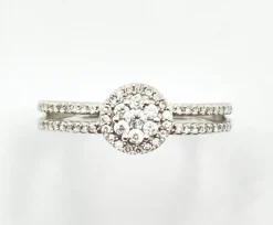 Bague Diamants Chaton Rond