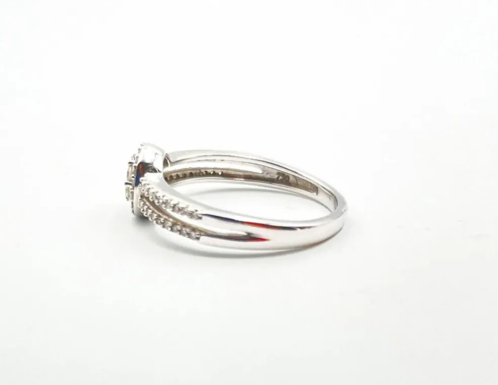 Bague Diamants Chaton Rond