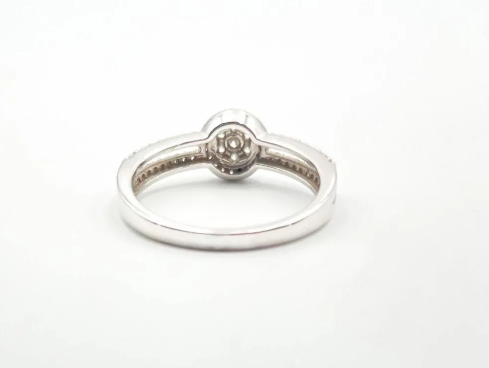 Bague Diamants Chaton Rond