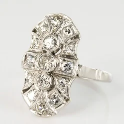 Bague diamants de style art déco