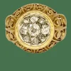 Bague diamants dôme