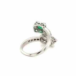 Bague Diamants Emeraude