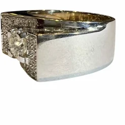 Bague Diamants, En Or 18 Blanc Carat, modèle