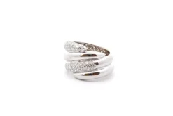Bague diamants en or blanc 18k