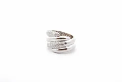 Bague diamants en or blanc 18k