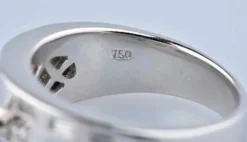 Bague diamants en or blanc