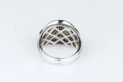 Bague diamants en or blanc