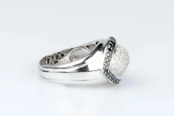 Bague diamants en or blanc