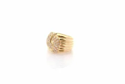 Bague diamants en or jaune 18k