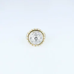 Bague diamants en or jaune