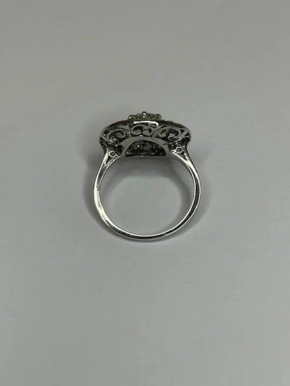Bague diamants et platine, époque Art Déco