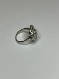 Bague diamants et platine, époque Art Déco