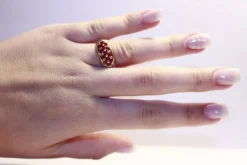 Bague Diamants et Rubis