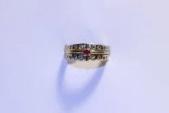 Bague Diamants et Rubis