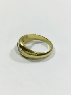 Bague Diamants et Saphir