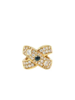 Bague Diamants et Saphirs