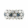 Bague Diamants et Saphirs