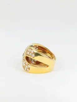 Bague Diamants et Saphirs