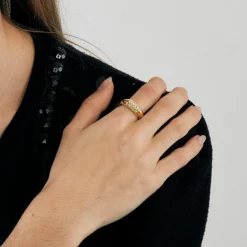 Bague diamants jonc or jaune
