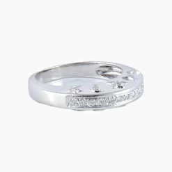 Bague Diamants Lune et Etoiles