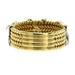 Bague Diamants motif corde
