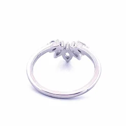 Bague diamants navettes