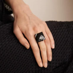 Bague Diamants, Onyx