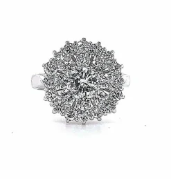 Bague Diamants or blanc
