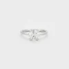 Bague diamants or blanc