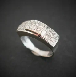 Bague Diamants, Or Blanc