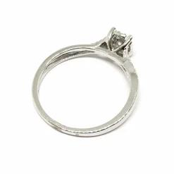 Bague diamants or blanc