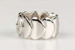 Bague diamants or blanc